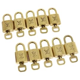 Louis Vuitton-Louis Vuitton padlock 10Set Gold Tone LV Auth 35170-Other