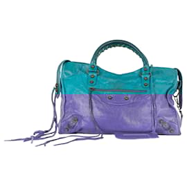 Balenciaga-Balenciaga Teal City Bag-Other