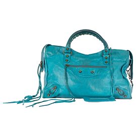 Balenciaga Stadttasche in Blaugrün Andere