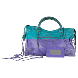 Balenciaga-Balenciaga Teal City Bag-Other