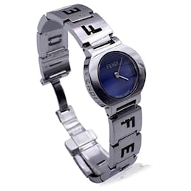 Fendi-stainless steel 3050 L Ladies Quartz Wrist Watch Blue Dial-Silvery