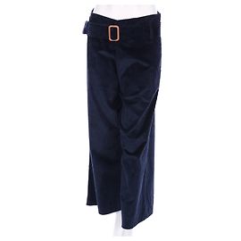 Autre Marque Tela Blue Cotton Pants Size 42 Blue Dark blue