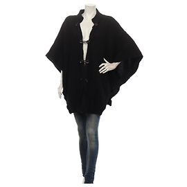 Poncho en laine noir Bruuns Bazaar Noir
