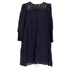 Claudie Pierlot-Robe-Bleu Marine