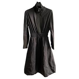 Moncler-Black Nylon Dress-Black