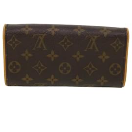 Louis Vuitton-LOUIS VUITTON Monogram Pochette Twin PM Shoulder Bag M51854 LV Auth jk2968-Monogram