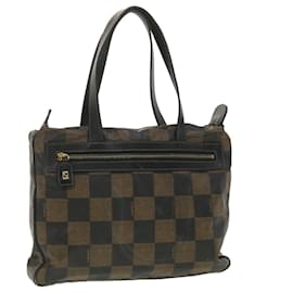 Fendi-FENDI Pecan Canvas Tote Bag Brown Auth tb402-Brown