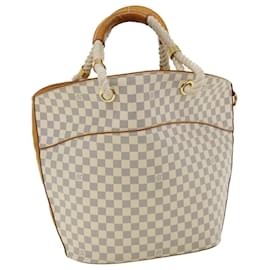 Louis Vuitton-LOUIS VUITTON Damier Azur Pomburon GM Tote Bag N48056 LV Auth yk5781-Other