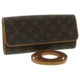 Louis Vuitton-LOUIS VUITTON Monogram Pochette Twin GM Shoulder Bag M51852 LV Auth tp548-Monogram