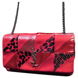 Sac Mix & Match Jamie rouge et noir Saint Laurent Rouge