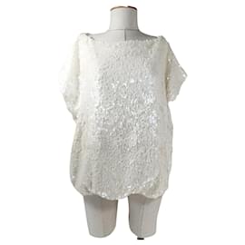 Day Birger & Mikkelsen Sequins Top White White
