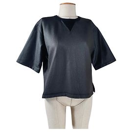 Damir Doma Black Cotton Polyurethane Top Black