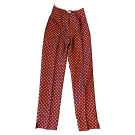 Christian Dior calças de seda dior 36/38 Bordeaux