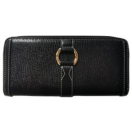 Lancel Geldbörsen Schwarz Gold hardware