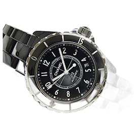 Chanel-Chanel J12 Automatic black ceramic 38 mm H0685 Mens-Silvery