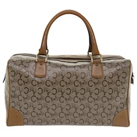 Céline-CELINE C Macadam Canvas Hand Bag Beige Auth tp628-Beige