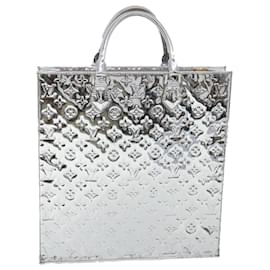 Louis Vuitton-LOUIS VUITTON Monogram Miroir Sac Plat Handtasche Silber M45884 LV Auth yk5783-Silber