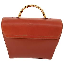 Loewe-LOEWE Twist Hand Bag Leather Red Auth am3594-Red