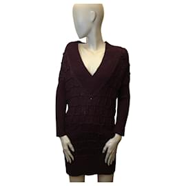 Catherine Malandrino-Catherine Malandrino alpaca sweater dress-Dark purple