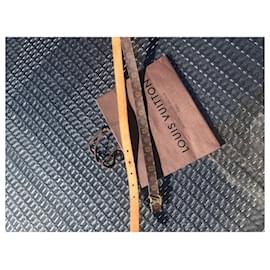 Louis Vuitton-Cinturones-Dorado,Marrón oscuro