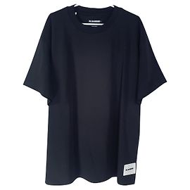 Camiseta Jil Sander negra de algodón Negro