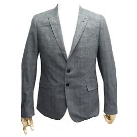 NEUE PAUL SMITH HERRENJACKE PEAK JACKE 50 M GRAUE BAUMWOLLJACKE Grau