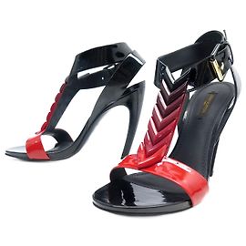 LOUIS VUITTON SCHUHE PUMPEN 38 HELLE SCHATTEN SCHWARZE LACKLEDERSCHUHE Schwarz