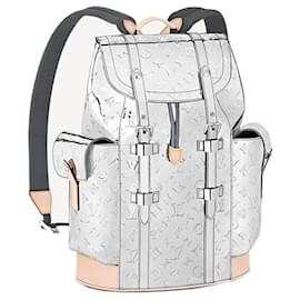 NEW LOUIS VUITTON CHRISTOPHER MONOGRAM MIROR SILVER BACKPACK BACKPACK Silvery