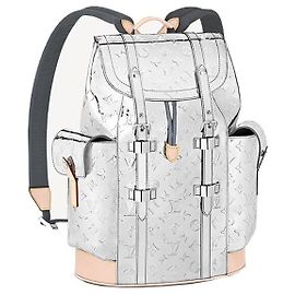 NEUF SAC A DOS LOUIS VUITTON CHRISTOPHER MONOGRAM MIROR ARGENTE BACKPACK Argenté