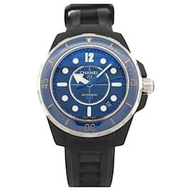 Chanel-Chanel J watch12 NAVY H2561 automatic 38 MM CERAMIC BLUE WATCH-Blue