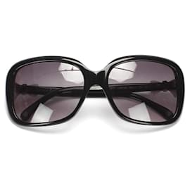 Chanel-Chanel CC Bow Square Tinted Sunglasses-Black