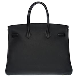 Hermès-Splendid Birkin handbag 35 black Togo leather-Black