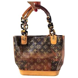 Louis Vuitton-Handbags-Light brown,Dark brown