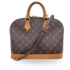 Louis Vuitton-Vintage Brown Monogram Canvas Alma Bag w/Shoulder Strap-Brown