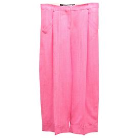 Falda pantalón plisada en viscosa rosa Le Short D'Homme de Jacquemus Rosa