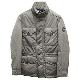 Ralph Lauren-Ralph Lauren Water-Repellent Down Field Jacket in Olive Green Polyester-Green,Olive green