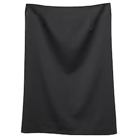 Theory-Theory Golda 2 Pencil Skirt in Black Polyester-Black