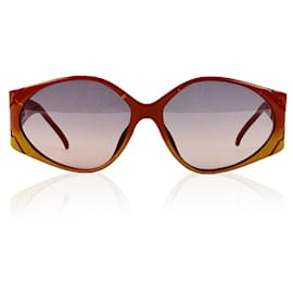 Christian Dior-lunettes de soleil vintage 2348 10 Brun Rouge 60-15 130 MM-Rouge