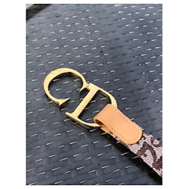 Christian Dior-Belts-Sand,Light brown,Gold hardware