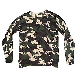 Pull Zadig & Voltaire en cachemire motif camouflage noir et beige Multicolore