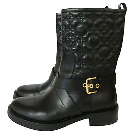 Bottes Louis Vuitton Monogram Embossed Noir