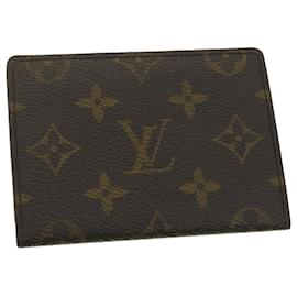 Louis Vuitton-Porte monogramme LOUIS VUITTON 2 Cartes Vertical Pass Case M60533 Auth ar LV8750-Autre
