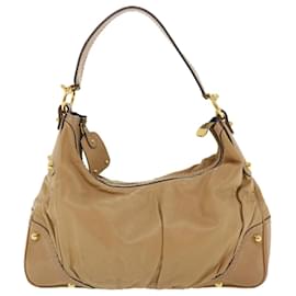 Gucci-GUCCI Shoulder Bag Leather Beige 211966 Auth ar8735-Beige