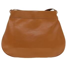 Fendi-FENDI Shoulder Bag Leather Brown Auth ar8740-Brown