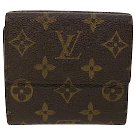 Louis Vuitton-Carteira LOUIS VUITTON Monograma Portefeuille Elise M61654 LV Auth ar8746-Monograma