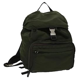 Prada-PRADA Backpack Nylon Khaki Auth bs3592-Khaki