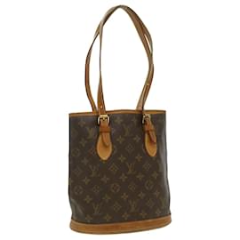 Louis Vuitton-LOUIS VUITTON Monogram Bucket PM Shoulder Bag M42238 LV Auth ar8695-Other