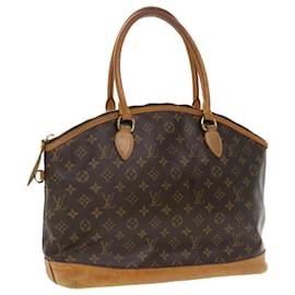 Louis Vuitton-LOUIS VUITTON Monogram Lockit Horizontal Hand Bag M40104 LV Auth hk589-Monogram