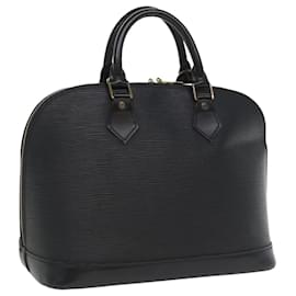 Louis Vuitton-LOUIS VUITTON Epi Alma Hand Bag Black M52142 LV Auth 34604-Black