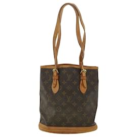 Louis Vuitton-LOUIS VUITTON Monogram Bucket PM Shoulder Bag M42238 LV Auth 34596-Other